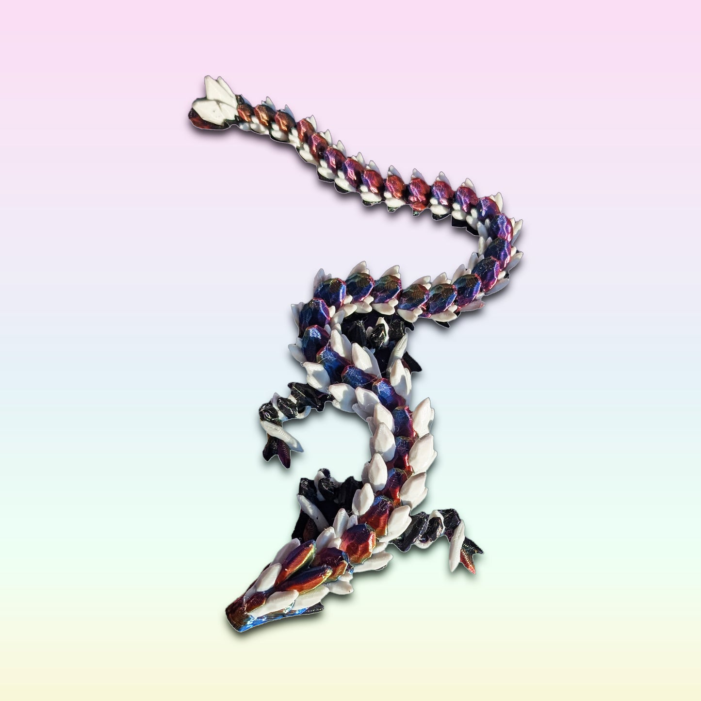 3D Printed - ADULT GEMSTONE PRIDE DRAGON