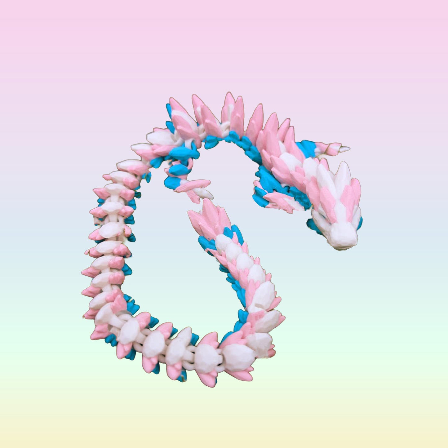 3D Printed - ADULT GEMSTONE PRIDE DRAGON